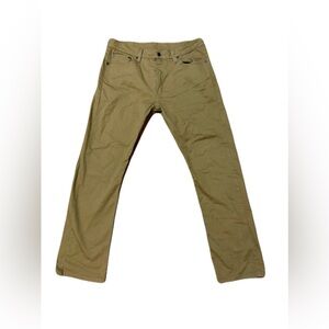 Levi Strauss 513 Classic Khaki Straight Leg Tan Pants 33*30